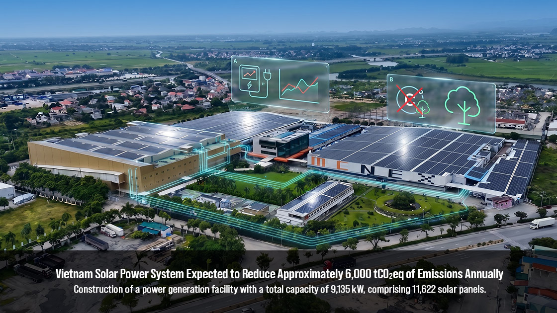 MCNEX Vietnam 9,135 kW rooftop solar power system